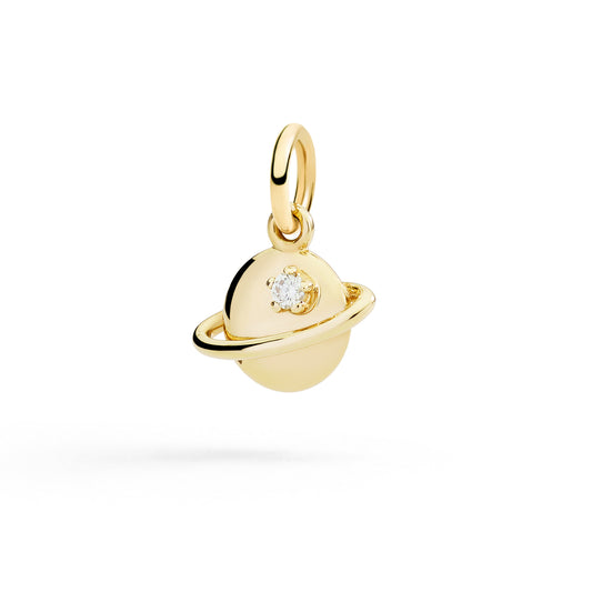 DoDo - Ciondolo Pianeta oro giallo & diamante bianco