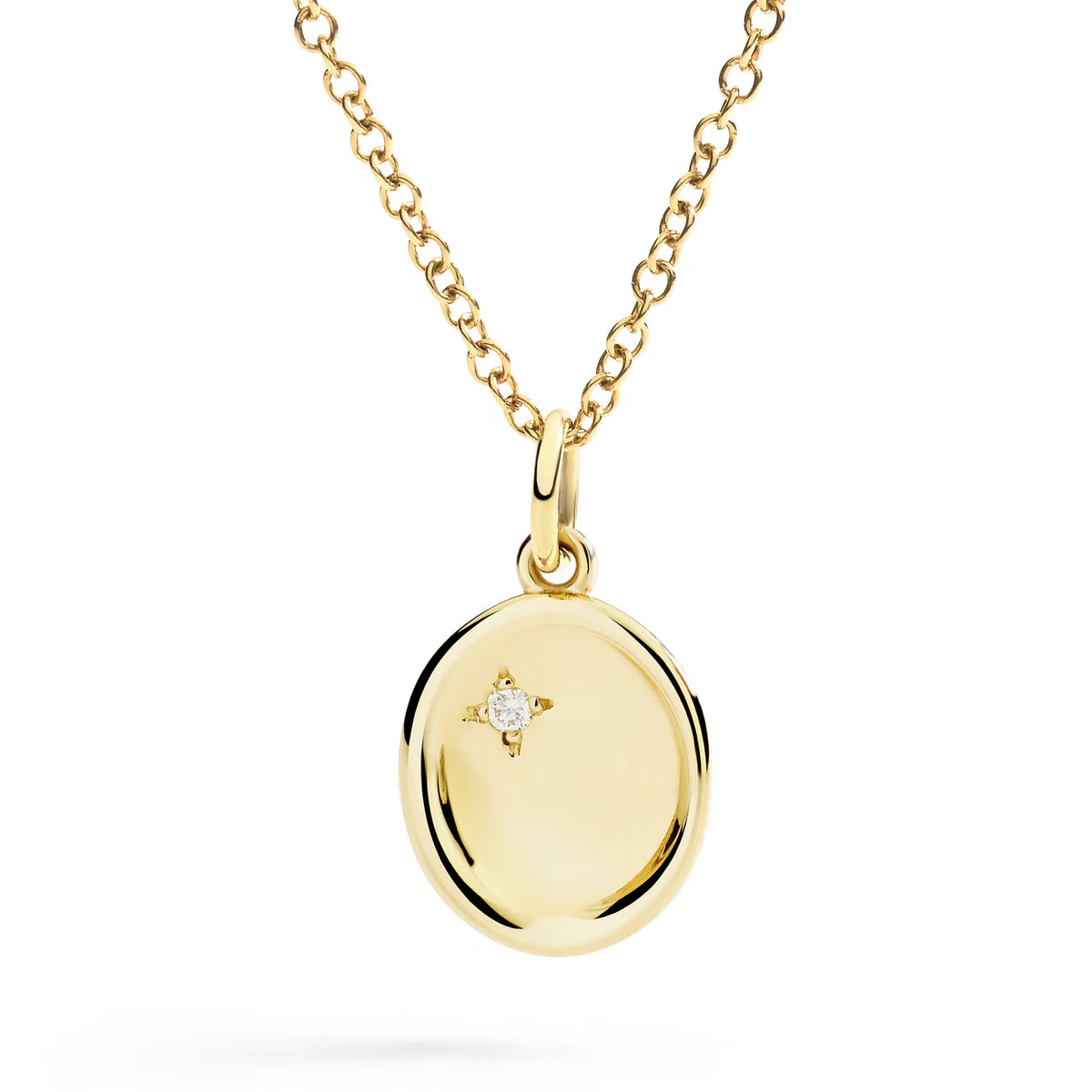 DoDo - Ciondolo sigillo oro giallo & diamante bianco