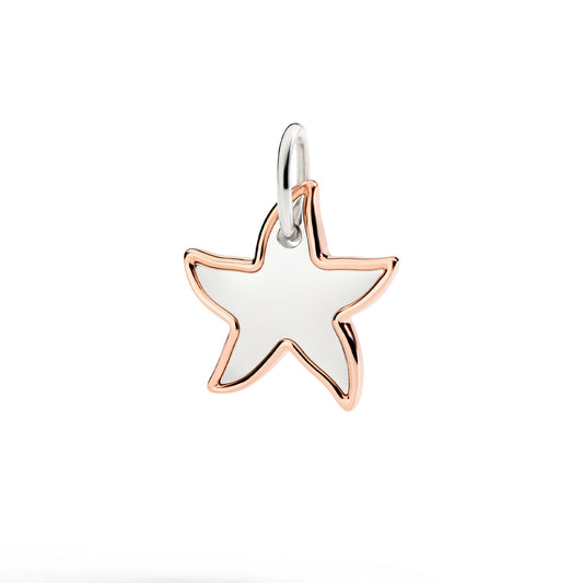 DoDo -  Ciondolo XL Stellina argento & oro rosa