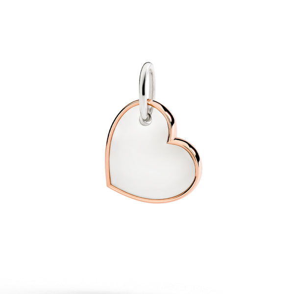 DoDo -  Ciondolo XL Cuore argento & oro rosa