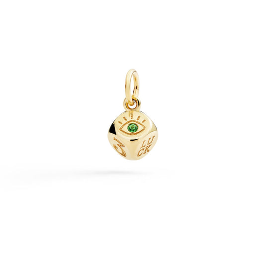 DoDo - Ciondolo Dado oro giallo & tsavorite