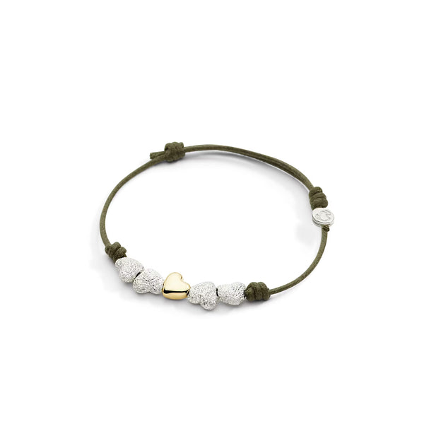 DoDo - Componenti cuore argento diamantato