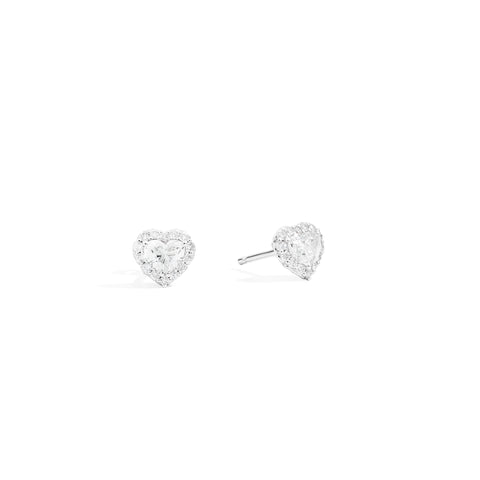 Recarlo Orecchini Anniversary Halo cuore ct. (0,45)