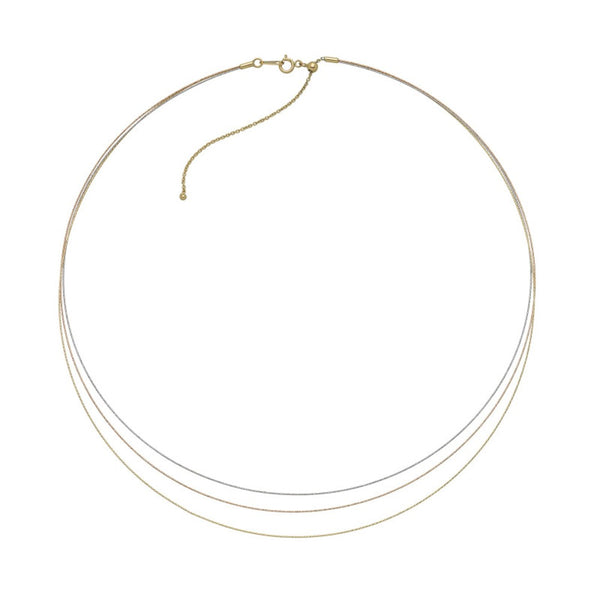 Magic Wire - Collana Saturno 3 fili in oro