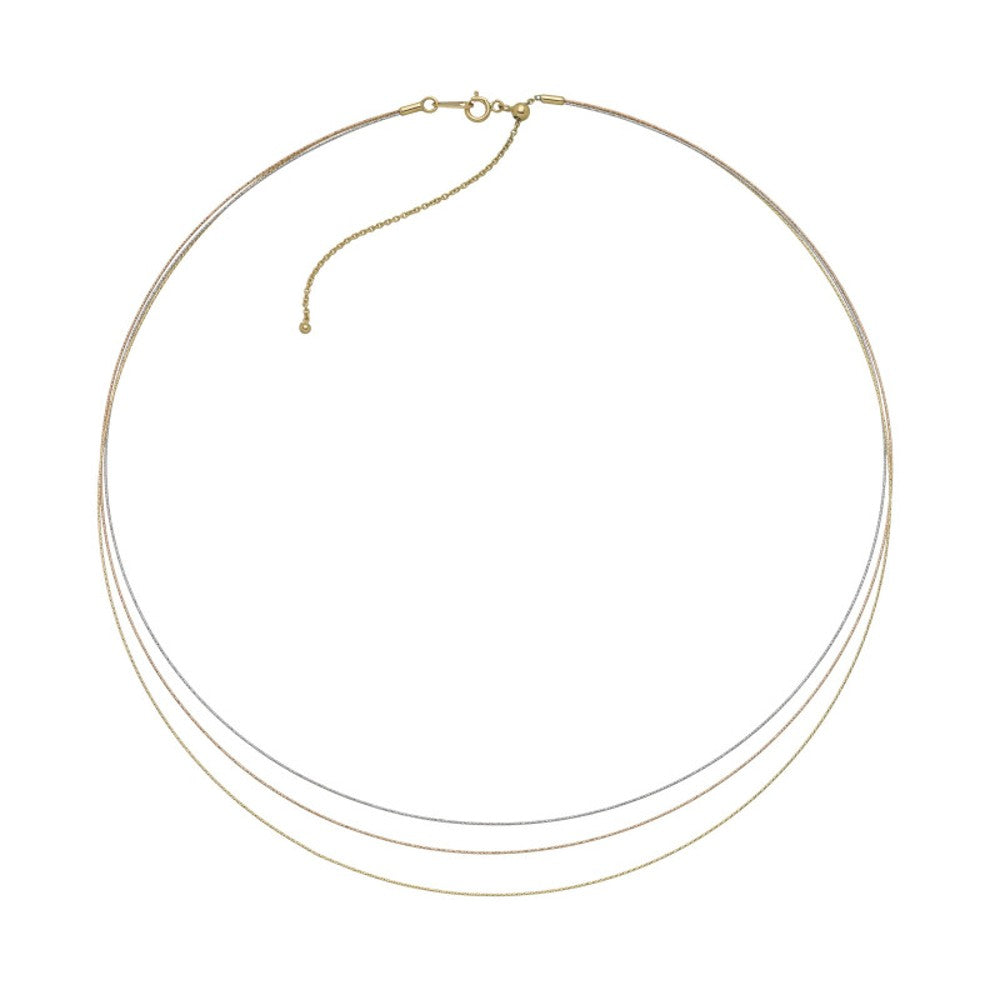 Magic Wire - Collana Saturno 3 fili in oro