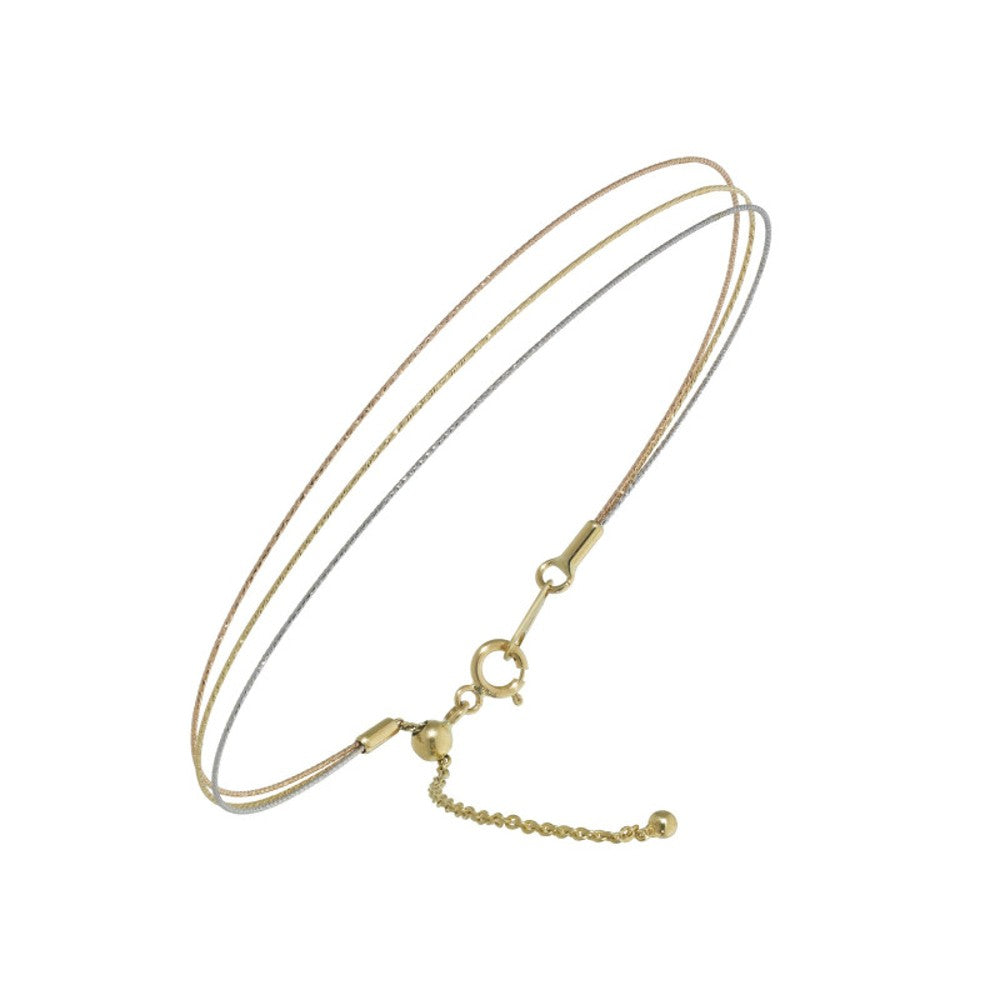 Magic Wire - Collana Saturno 3 fili in oro
