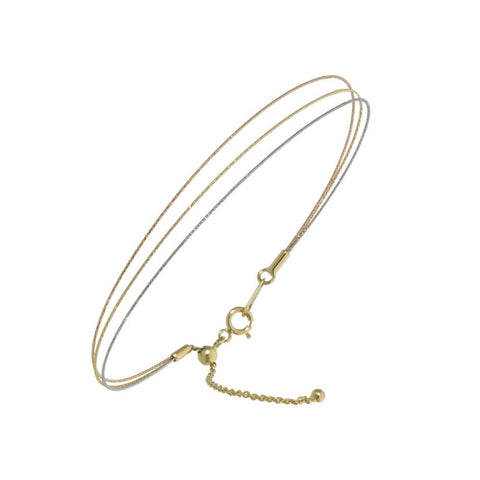 Magic Wire - Collana Saturno 3 fili in oro