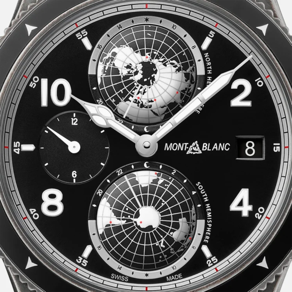 Montblanc Orologio 1858 Geosphere Ultrablack Edizione Limitata - 858 ESEMPLARI
