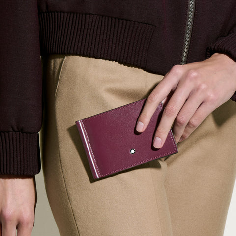 Montblanc - Portafoglio sei scomparti con fermaslodi Meisterstuck