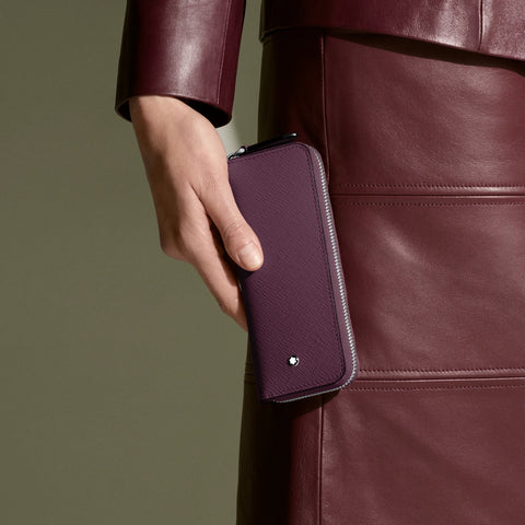 Montblanc - Astuccio per due strumenti da scrittura con cerniera Sartorial