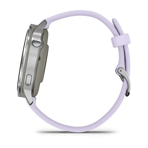 Garmin - Orologio Venu® 4 - 41 mm Silver con cinturino in silicone Periwinkle