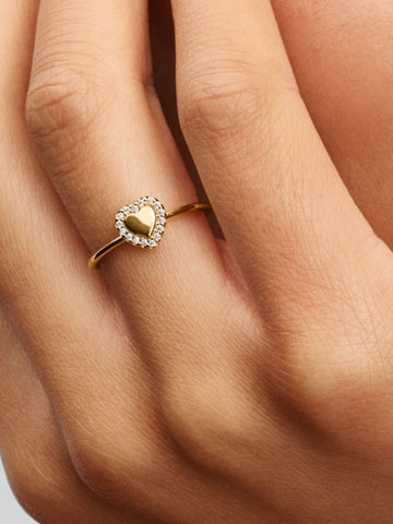Pandora Anello Cuore e Pavè da incidere