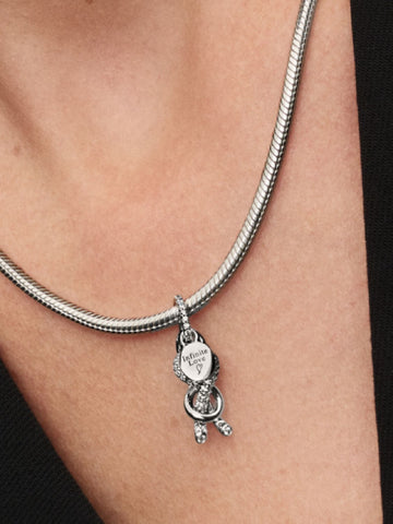 Pandora Charm Pendente Nodo Infinito e Pavè