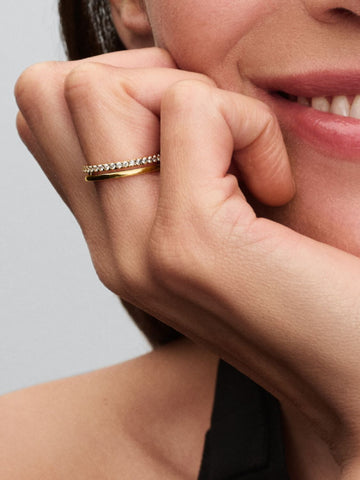 Pandora Anello Doppia Fascia