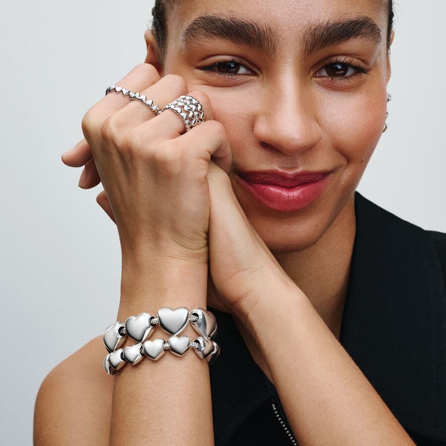 Pandora Anello Fascia a Cuori Be Love