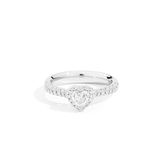 Recarlo Solitario Anniversary Halo cuore ct. (056)