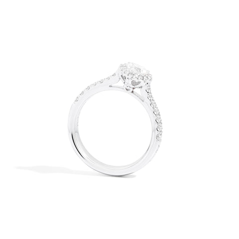 Recarlo Solitario Anniversary Halo cuore ct. (056)