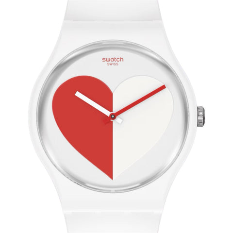 Swatch - Orologio HALF <3 RED