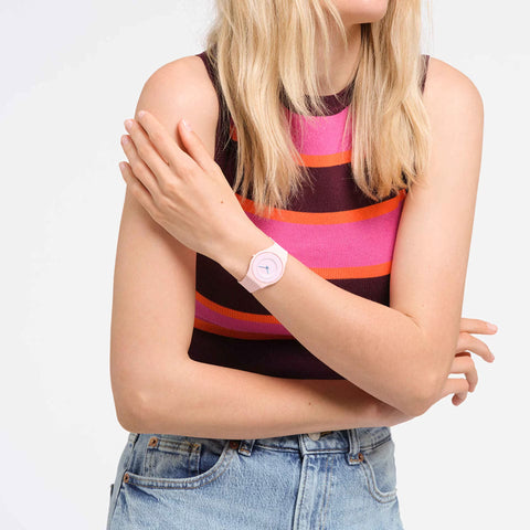 Swatch - Orologio Caricia Rosa
