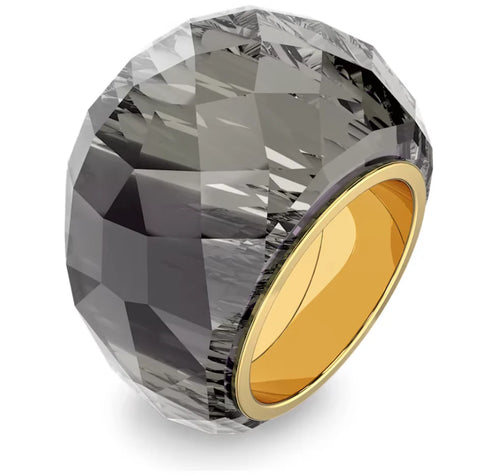 Swarovski Anello Nirvana, Grigio, PVD oro