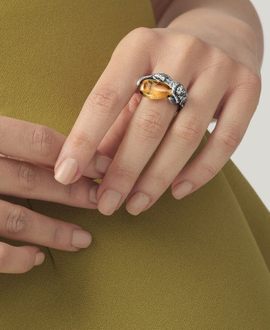 Giovanni Raspini Anello Goccia Leopardo