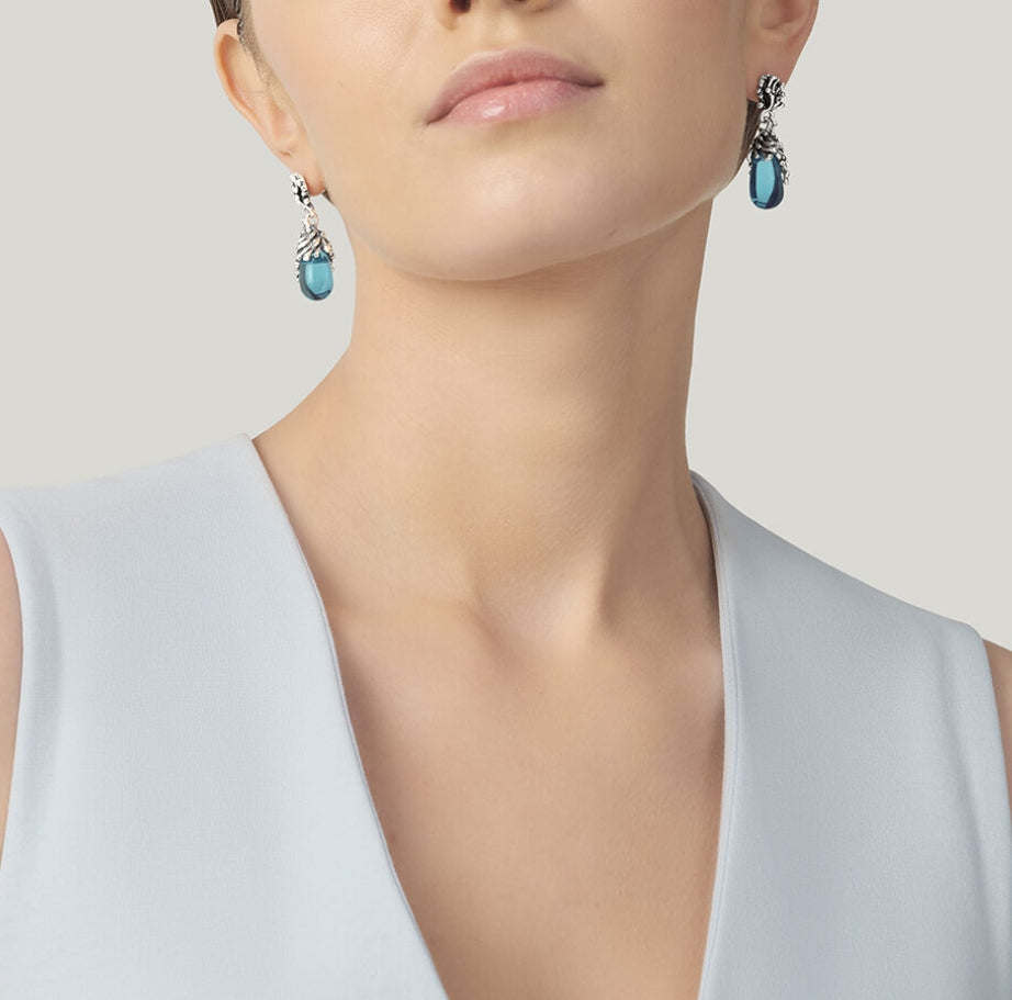 Giovanni Raspini Orecchini Goccia Mare