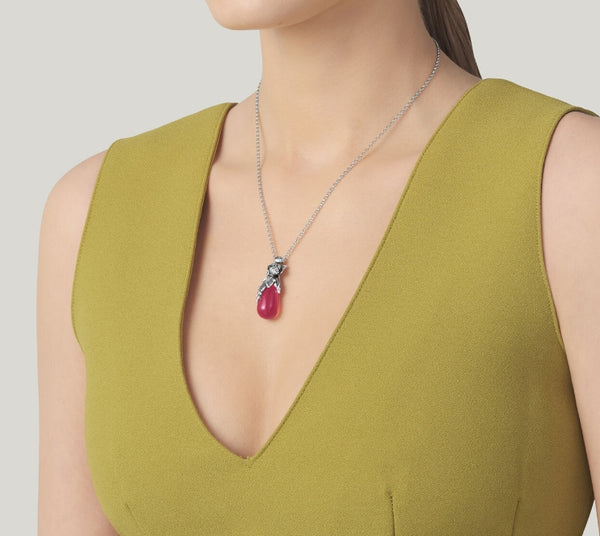 Giovanni Raspini pendente goccia peonie