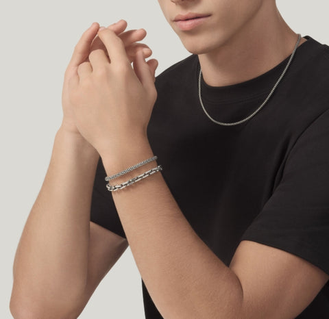 Raspini bracciale maglia popcorn