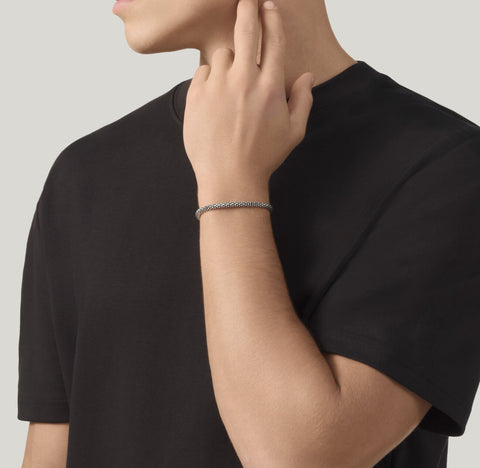 Raspini bracciale maglia popcorn