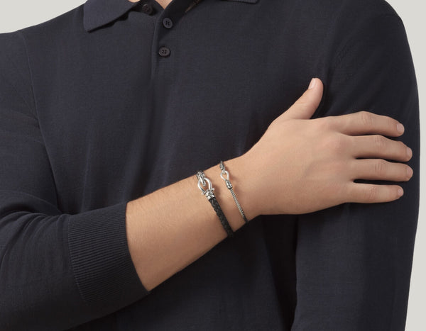 Giovanni Raspini bracciale cuoio croco