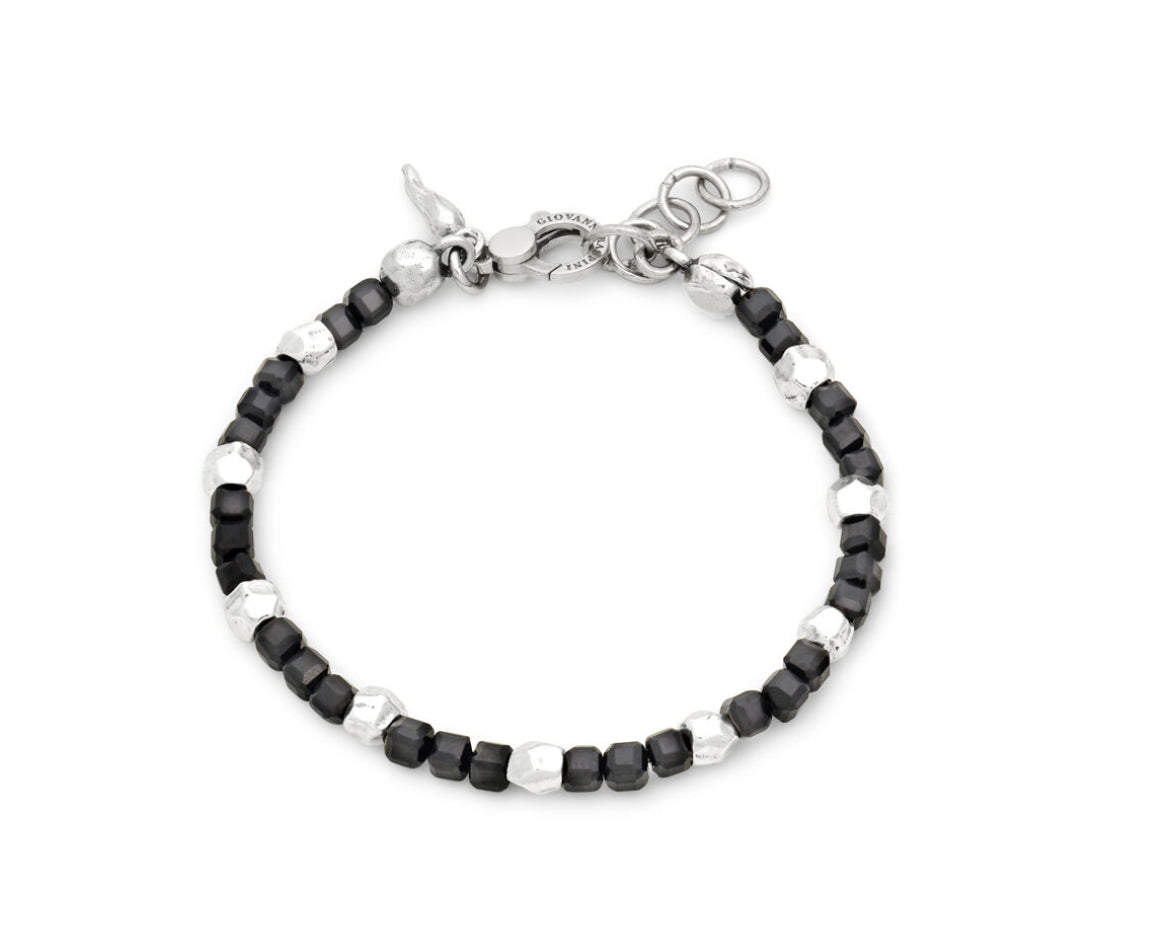 Giovanni Raspini Bracciale Spinello Nero Dadi