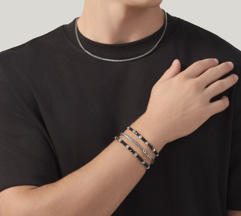 Giovanni Raspini Bracciale Spinello Nero Dadi