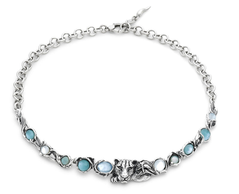 Giovanni Raspini collana blue jaguar