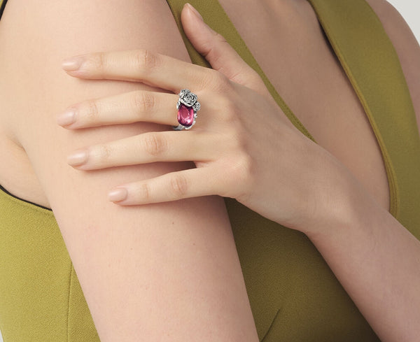 Giovanni Raspini Anello Goccia Peonie