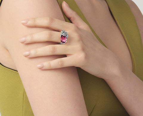 Giovanni Raspini Anello Goccia Peonie