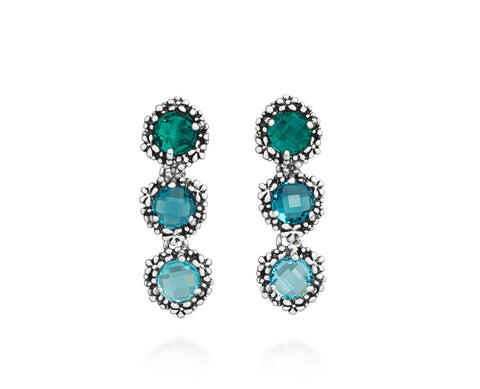 Giovanni Raspini Orecchini Cascata Blue Ivy