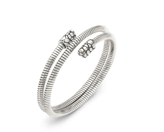 Giovanni Raspini bracciale tubogas croco doppio piccolo