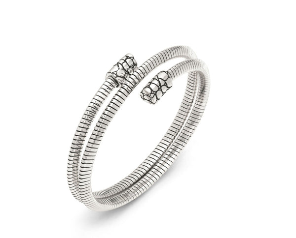 Giovanni Raspini bracciale tubogas croco doppio piccolo