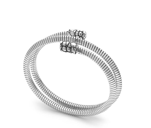Giovanni Raspini bracciale tubogas croco doppio piccolo