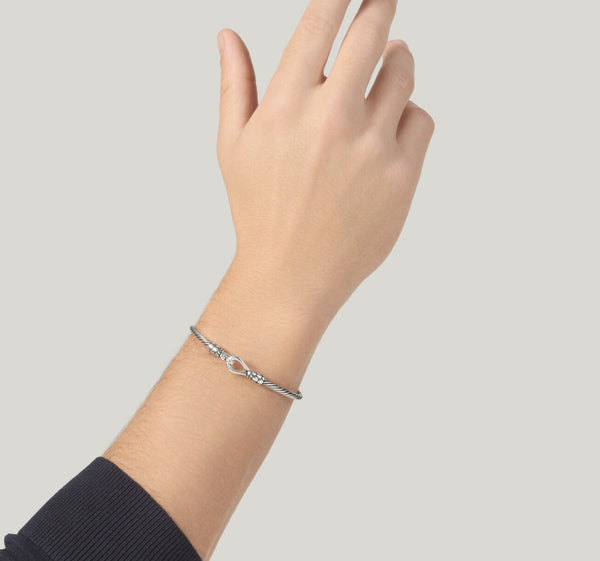 Giovanni Raspini bracciale rigido croco