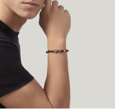 Raspini Bracciale bracciale croce occhio di toro