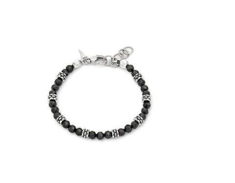 Raspini bracciale spinello nero borchie