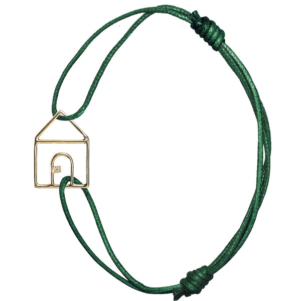 ALIITA - CASITA BRILLANTE BRACCIALE CORDA