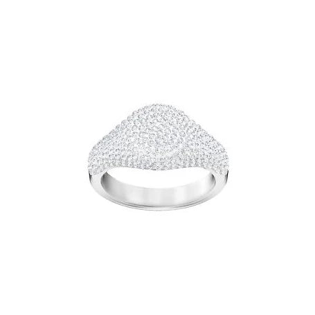 Swarovski Anello Stone Signet bianco argentato