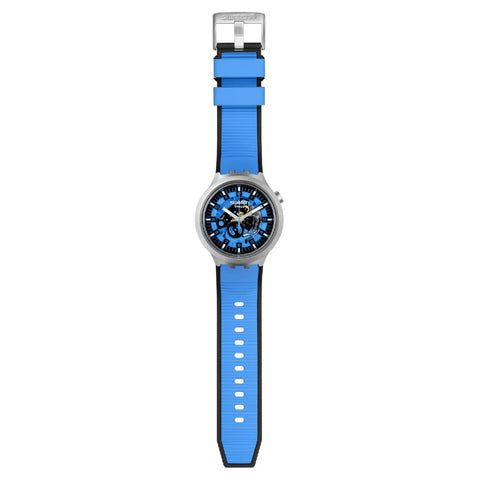 Swatch - Orologio Unisex Big Bold Azure Blue Daze