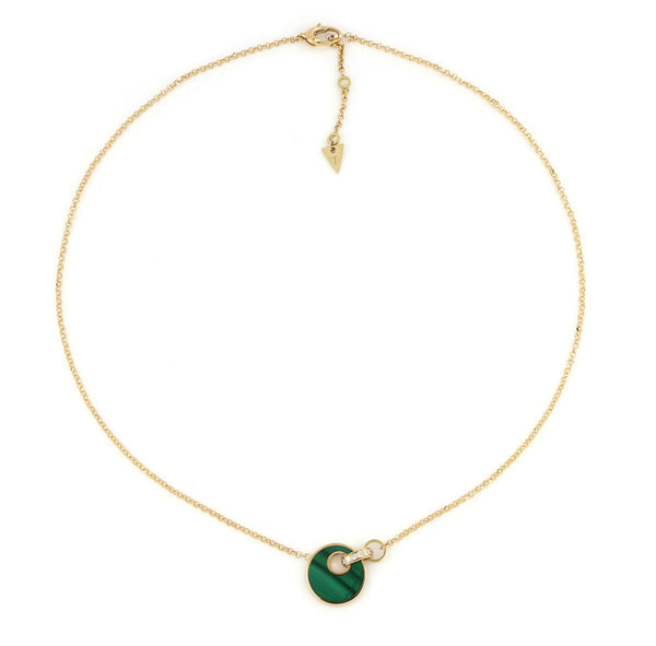 Tavanti - Collana Giove malachite e diamanti