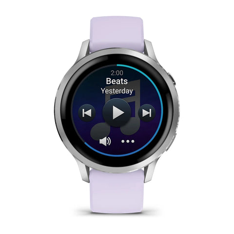 Garmin - Orologio Venu® 4 - 41 mm Silver con cinturino in silicone Periwinkle