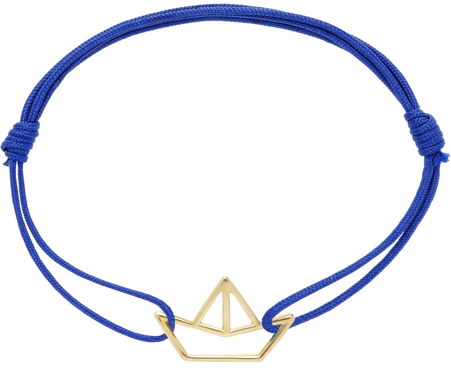 Aliita - Bracciale Barquito Corda Blu oceano