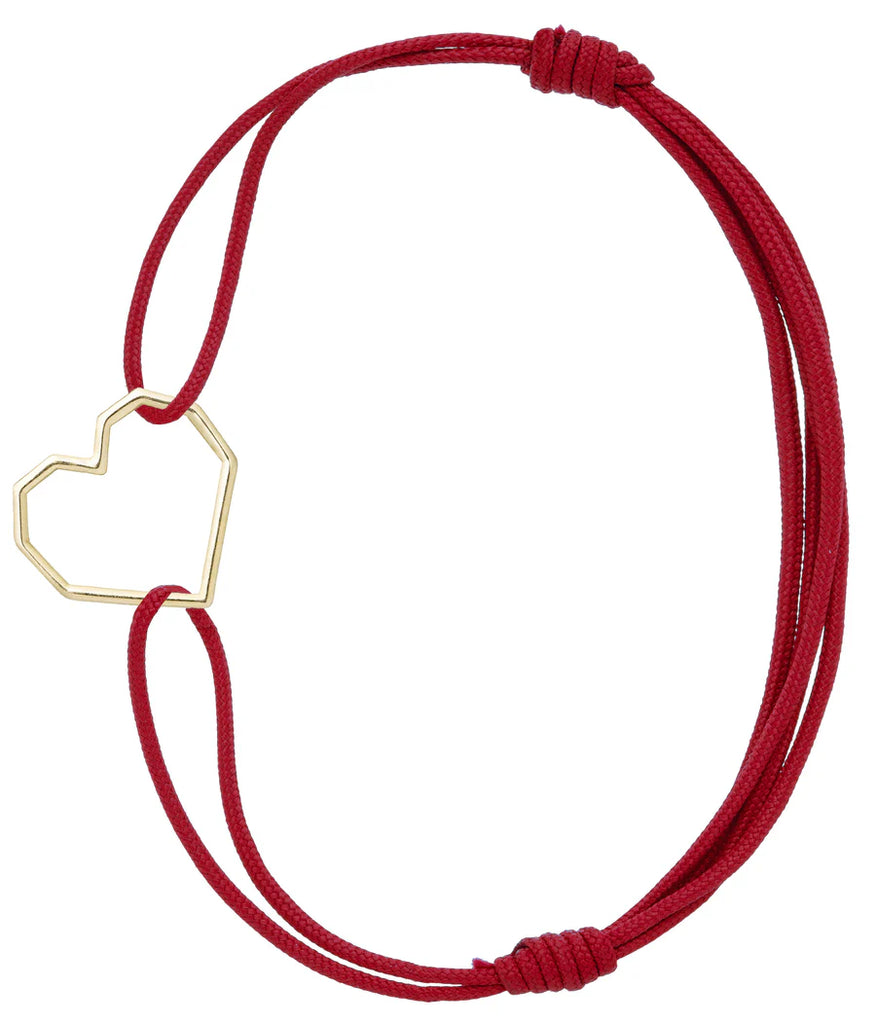 Aliita - Bracciale Corazon Corda rosso