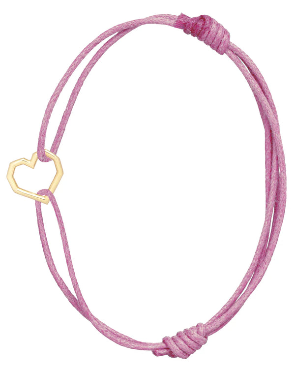 Aliita - Bracciale Mini Corazon Corda Rosa antico